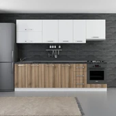 Minar 275 Cm Mutfak Dolabı Beyaz Dore 275-D5 thumbnail 1