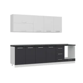 Minar 295 Cm Mutfak Dolabı Beyaz Antrasit 295-A6 thumbnail 3