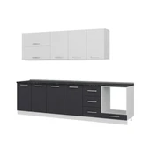 Minar 295 Cm Mutfak Dolabı Beyaz Antrasit 295-A6 thumbnail 4