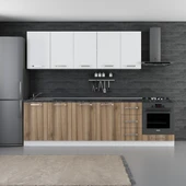 Minar 280 Cm Mutfak Dolabı Beyaz Dore 280-D9 - 1