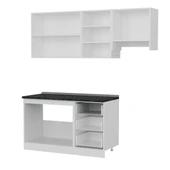 Minar 200 Cm Mutfak Dolabı Beyaz Antrasit 200-A4 thumbnail 4