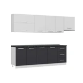 Minar 295 Cm Mutfak Dolabı Beyaz Antrasit 295-A7 thumbnail 3