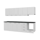 Minar 295 Cm Mutfak Dolabı Beyaz 295-B5 thumbnail 4