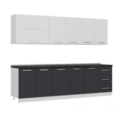 Minar 275 Cm Mutfak Dolabı Beyaz Antrasit 275-A2 thumbnail 3