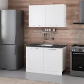 Minar 120 Cm Mutfak Dolabı Beyaz 120-B1 - 3