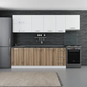 Minar 280 Cm Mutfak Dolabı Beyaz Dore 280-D7 thumbnail 1