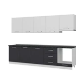 Minar 300 Cm Mutfak Dolabı Beyaz Antrasit 300-A12 thumbnail 4