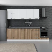 Minar 280 Cm Mutfak Dolabı Beyaz Dore 280-D6 thumbnail 1