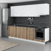 Minar 275 Cm Mutfak Dolabı Beyaz Dore 275-D8 thumbnail 5