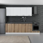 Minar 275 Cm Mutfak Dolabı Beyaz Dore 275-D6 thumbnail 1