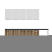 Minar 280 Cm Mutfak Dolabı Beyaz Dore 280-D9 - 2