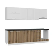 Minar 275 Cm Mutfak Dolabı Beyaz Dore 275-D5 thumbnail 3