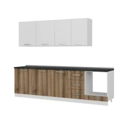 Minar 275 Cm Mutfak Dolabı Beyaz Dore 275-D6 thumbnail 4