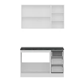 Minar 130 Cm Mutfak Dolabı Beyaz 130-B2 thumbnail 2