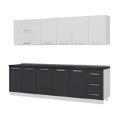 Minar 275 Cm Mutfak Dolabı Beyaz Antrasit 275-A2 thumbnail 4