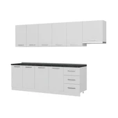 Minar 300 Cm Mutfak Dolabı Beyaz 300-B5 thumbnail 4