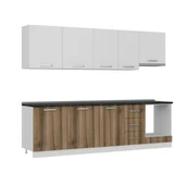 Minar 275 Cm Mutfak Dolabı Beyaz Dore 275-D8 thumbnail 3