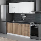 Minar 190 Cm Mutfak Dolabı Beyaz Dore 190-D2 thumbnail 5