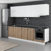 Minar 275 Cm Mutfak Dolabı Beyaz Dore 275-D5 thumbnail 5