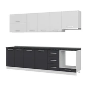 Minar 285 Cm Mutfak Dolabı Beyaz Antrasit 285-A5 thumbnail 4