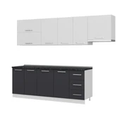 Minar 275 Cm Mutfak Dolabı Beyaz Antrasit 275-A4 thumbnail 4