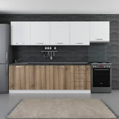 Minar 300 Cm Mutfak Dolabı Beyaz Dore 300-D11 thumbnail 1