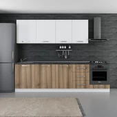 Minar 280 Cm Mutfak Dolabı Beyaz Dore 280-D3 thumbnail 1