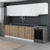 Minar 300 Cm Mutfak Dolabı Beyaz Dore 300-D5 thumbnail 5