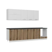 Minar 295 Cm Mutfak Dolabı Beyaz Dore 295-D6 thumbnail 3