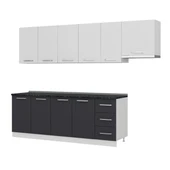 Minar 280 Cm Mutfak Dolabı Beyaz Antrasit 280-A10 thumbnail 4