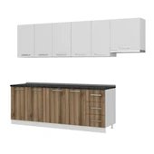 Minar 280 Cm Mutfak Dolabı Beyaz Dore 280-D10 thumbnail 4