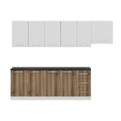 Minar 280 Cm Mutfak Dolabı Beyaz Dore 280-D10 thumbnail 2