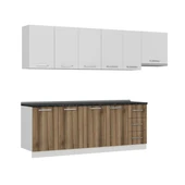 Minar 280 Cm Mutfak Dolabı Beyaz Dore 280-D10 thumbnail 3