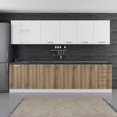 Minar 300 Cm Mutfak Dolabı Beyaz Dore 300-D1 thumbnail 1