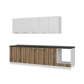 Minar 295 Cm Mutfak Dolabı Beyaz Dore 295-D3 thumbnail 4