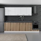 Minar 295 Cm Mutfak Dolabı Beyaz Dore 295-D6 thumbnail 1