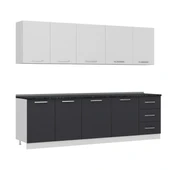 Minar 270 Cm Mutfak Dolabı Beyaz Antrasit 270-A2 thumbnail 3