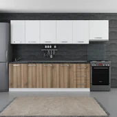 Minar 300 Cm Mutfak Dolabı Beyaz Dore 300-D5 thumbnail 1