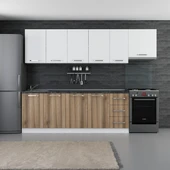 Minar 280 Cm Mutfak Dolabı Beyaz Dore 280-D10 thumbnail 1