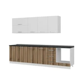 Minar 295 Cm Mutfak Dolabı Beyaz Dore 295-D6 thumbnail 4