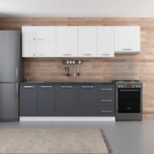 Minar 275 Cm Mutfak Dolabı Beyaz Antrasit 275-A4 thumbnail 1