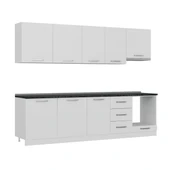 Minar 280 Cm Mutfak Dolabı Beyaz 280-B5 thumbnail 3