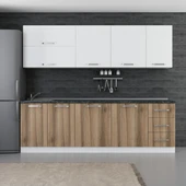 Minar 255 Cm Mutfak Dolabı Beyaz Dore 255-D2 thumbnail 1