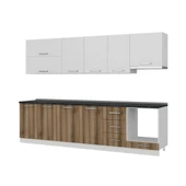 Minar 295 Cm Mutfak Dolabı Beyaz Dore 295-D8 thumbnail 4