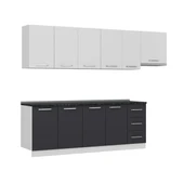 Minar 280 Cm Mutfak Dolabı Beyaz Antrasit 280-A10 thumbnail 3