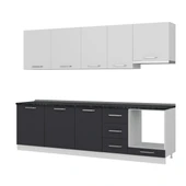 Minar 275 Cm Mutfak Dolabı Beyaz Antrasit 275-A8 thumbnail 4