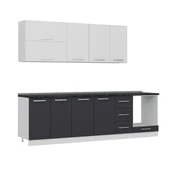 Minar 270 Cm Mutfak Dolabı Beyaz Antrasit 270-A6 thumbnail 3