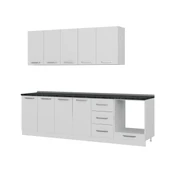 Minar 265 Cm Mutfak Dolabı Beyaz 265-B3 thumbnail 4