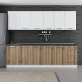 Minar 265 Cm Mutfak Dolabı Beyaz Dore 265-D1 thumbnail 1