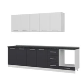 Minar 285 Cm Mutfak Dolabı Beyaz Antrasit 285-A6 - 4